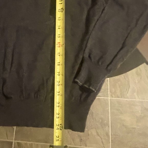 Harry Rosen 100% Merino Wool V-Neck Grey - Picture 5 of 6